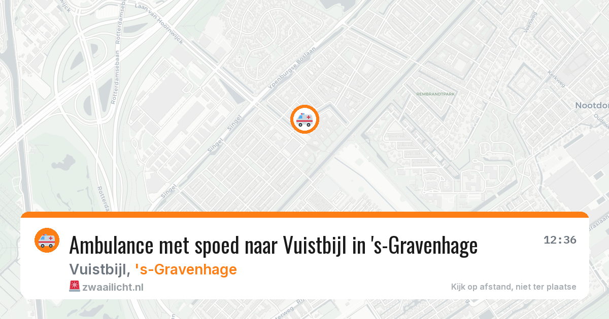Ambulance met spoed naar Vuistbijl in 's-Gravenhage — 3 jun 2026