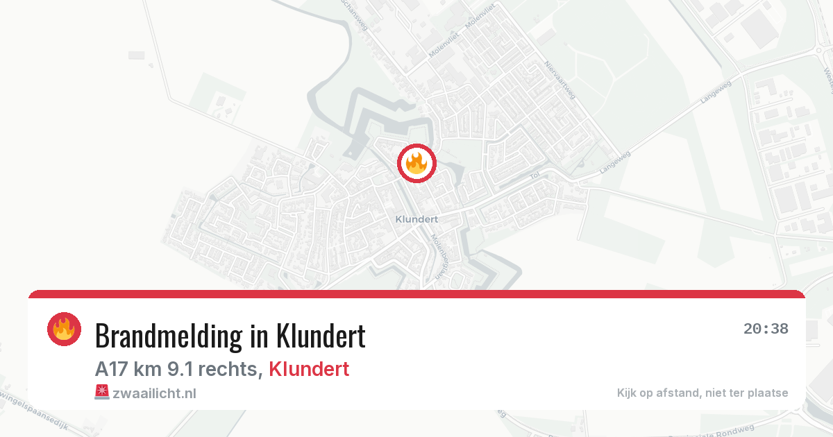 Brandmelding in Klundert — 6 apr 2026
