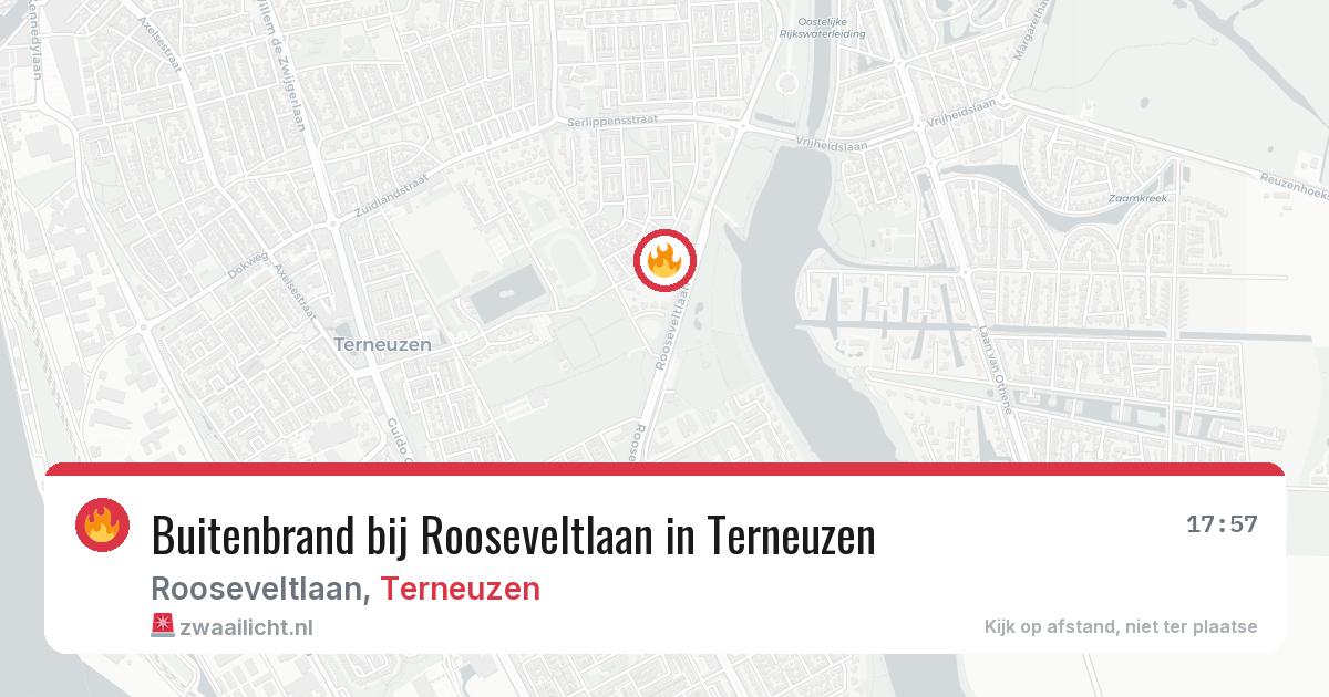 Buitenbrand bij Rooseveltlaan in Terneuzen — 7 aug 2026