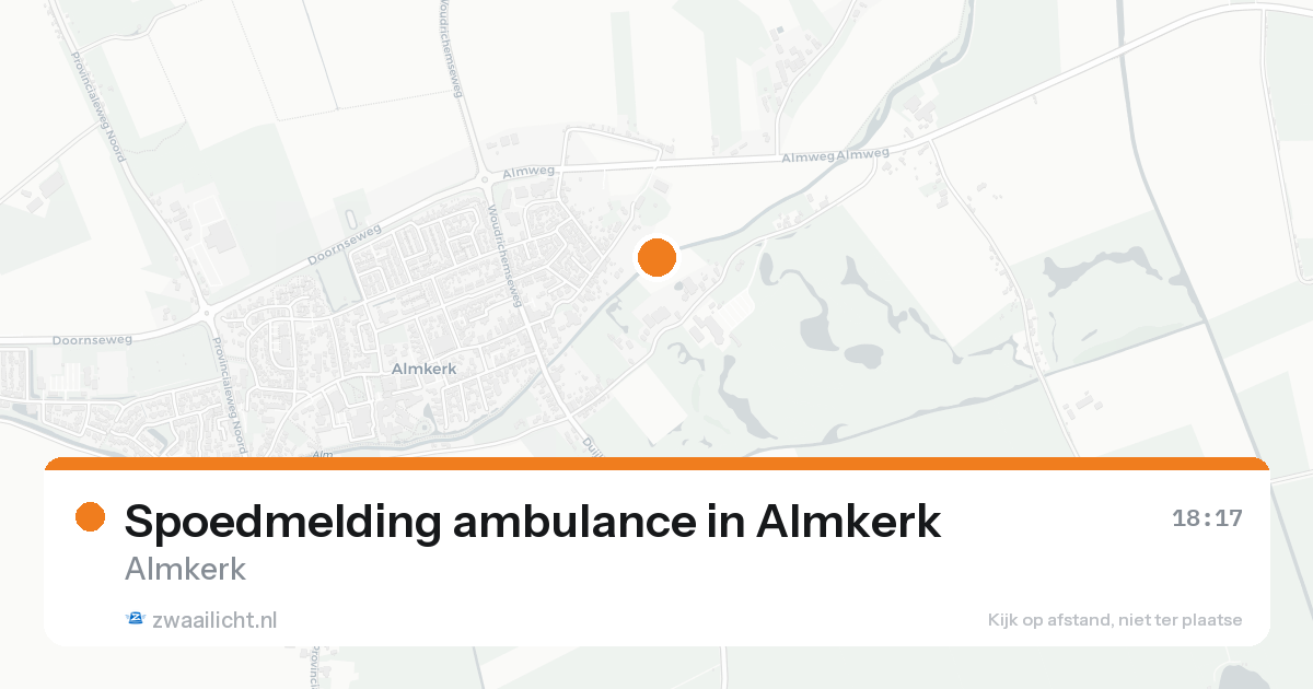 Spoedmelding ambulance in Almkerk — 25 aug 2026