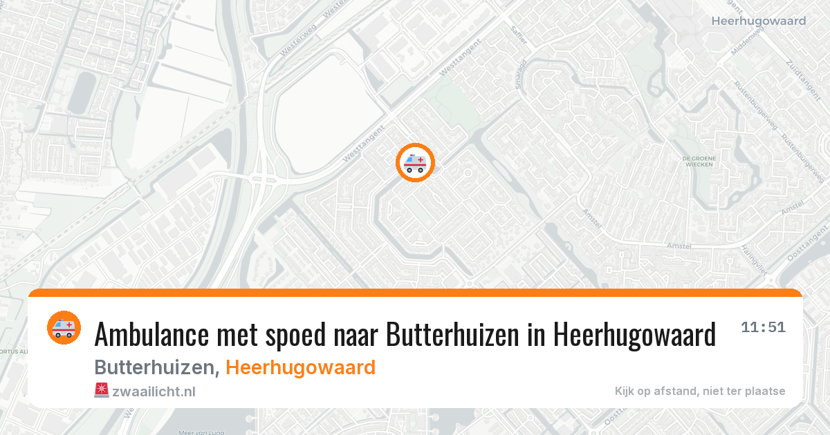 Ambulance met spoed naar Butterhuizen in Heerhugowaard — 14 apr 2026