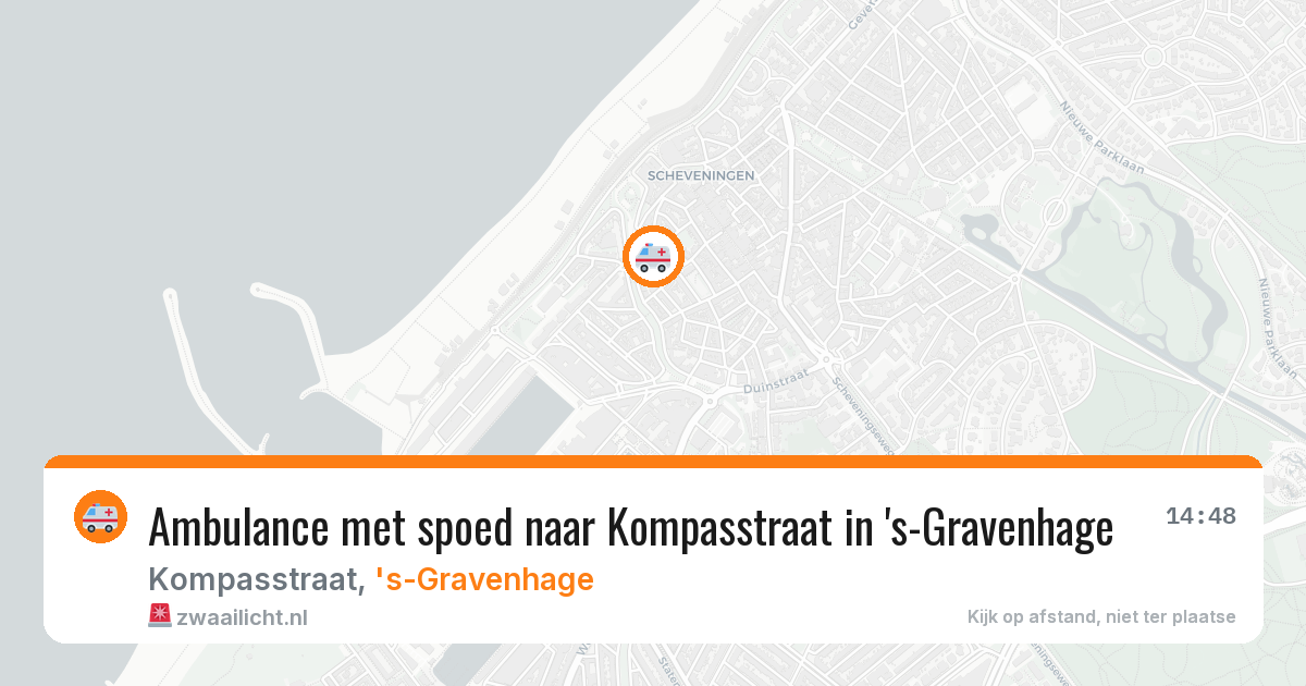 Ambulance met spoed naar Kompasstraat in 's-Gravenhage — 4 jun 2026