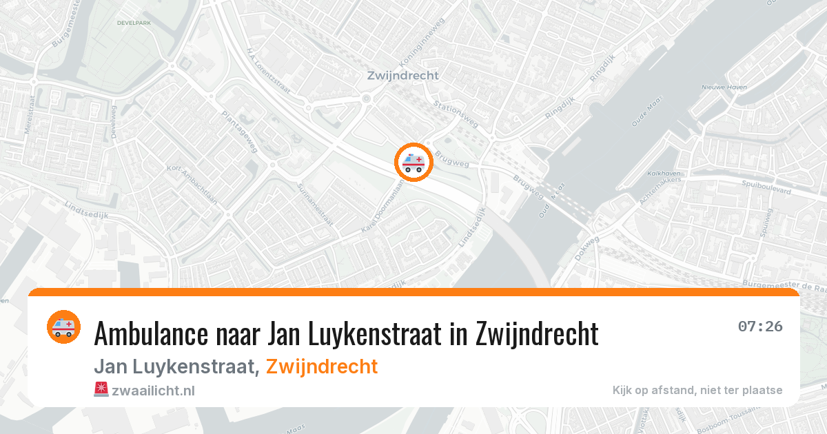 Ambulance naar Jan Luykenstraat in Zwijndrecht — 8 mei 2026