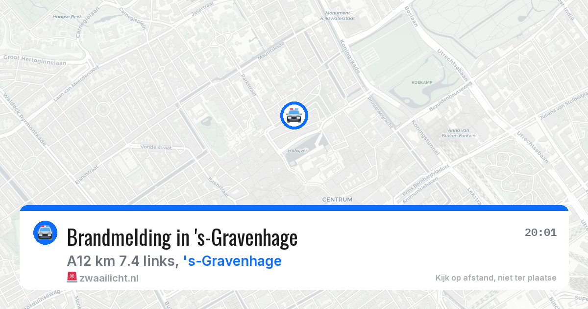 Brandmelding in 's-Gravenhage — 27 jun 2026