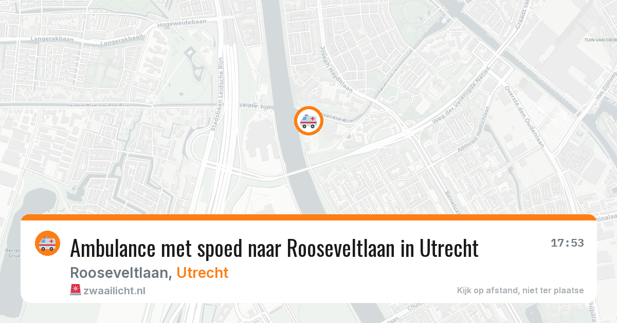 Ambulance met spoed naar Rooseveltlaan in Utrecht — 5 jun 2026
