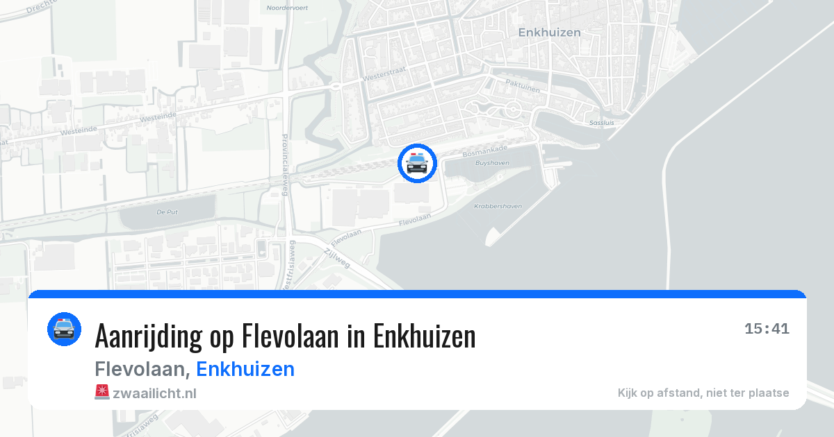 Aanrijding op Flevolaan in Enkhuizen — 5 jun 2026