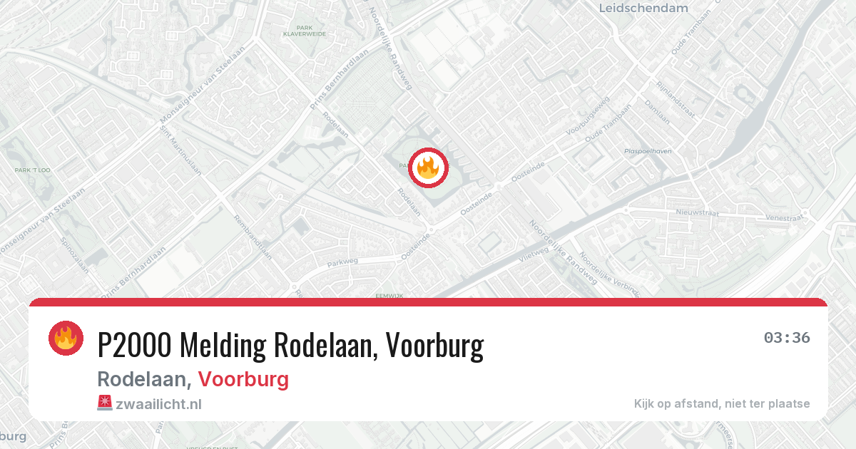 P2000 Melding Rodelaan, Voorburg — 1 mrt 2026