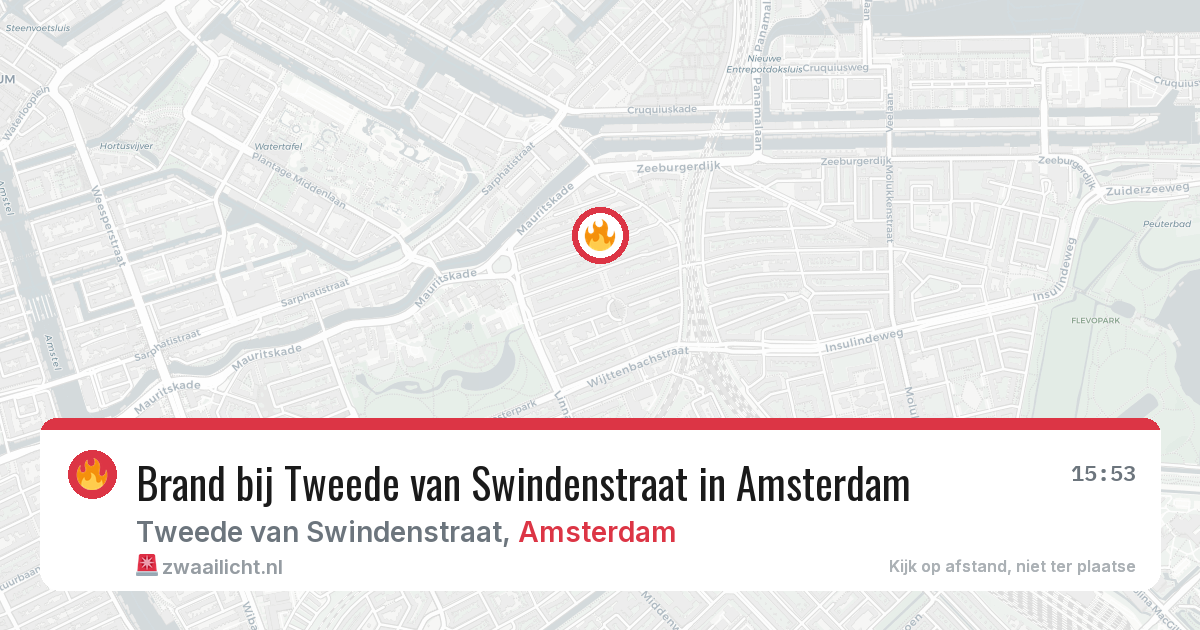Brand bij Tweede van Swindenstraat in Amsterdam — 12 mei 2026