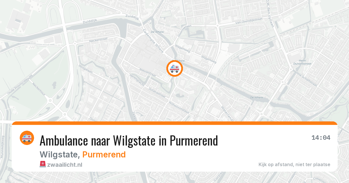 Ambulance naar Wilgstate in Purmerend — 6 jul 2026