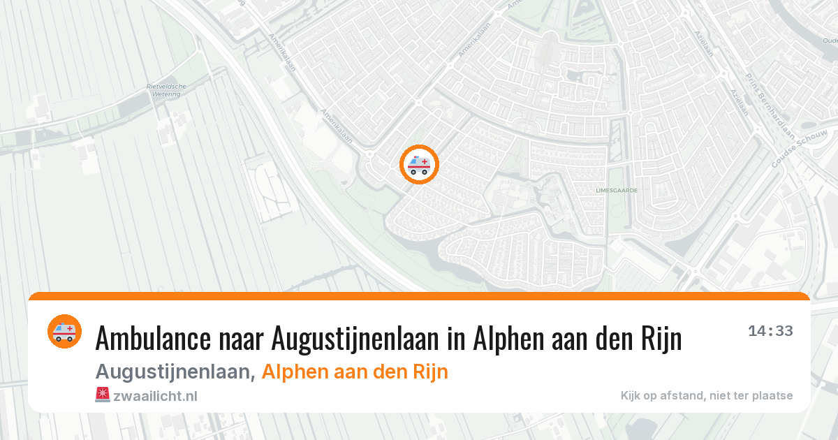 Ambulance naar Augustijnenlaan in Alphen aan den Rijn — 27 apr 2026