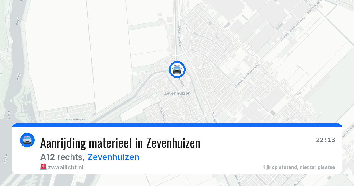 Aanrijding materieel in Zevenhuizen — 3 mei 2026