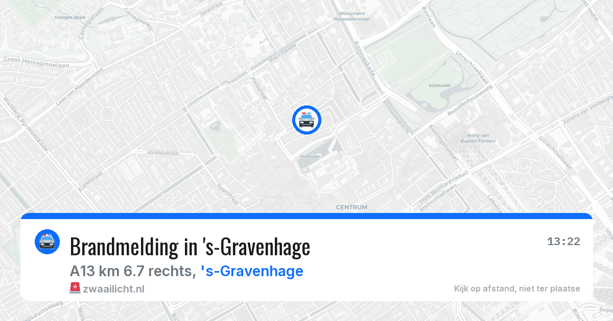 Brandmelding in 's-Gravenhage — 25 jan 2026