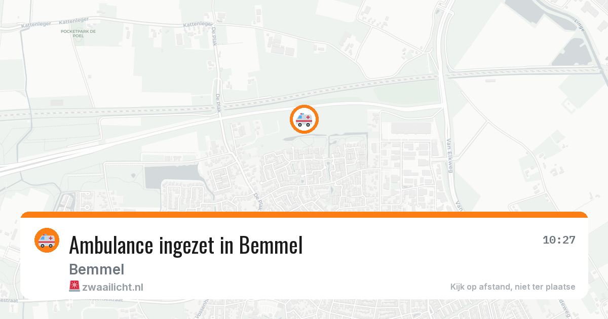 Ambulance ingezet in Bemmel — 11 aug 2026