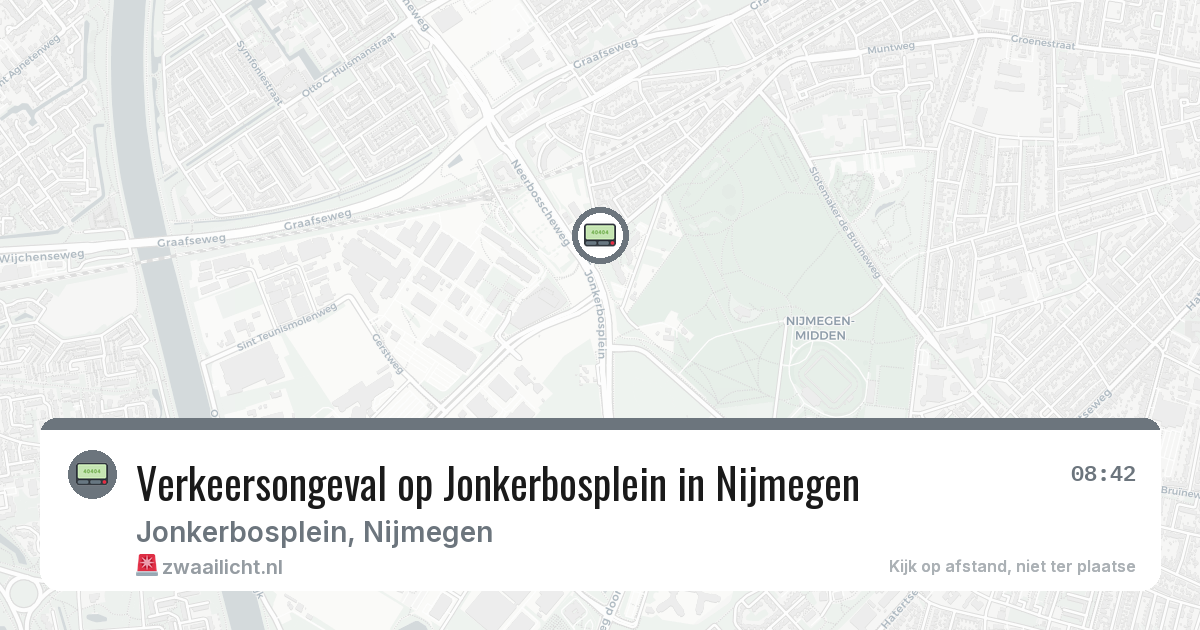 Verkeersongeval op Jonkerbosplein in Nijmegen — 2 jun 2026