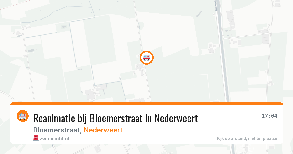 Reanimatie bij Bloemerstraat in Nederweert — 13 mei 2026