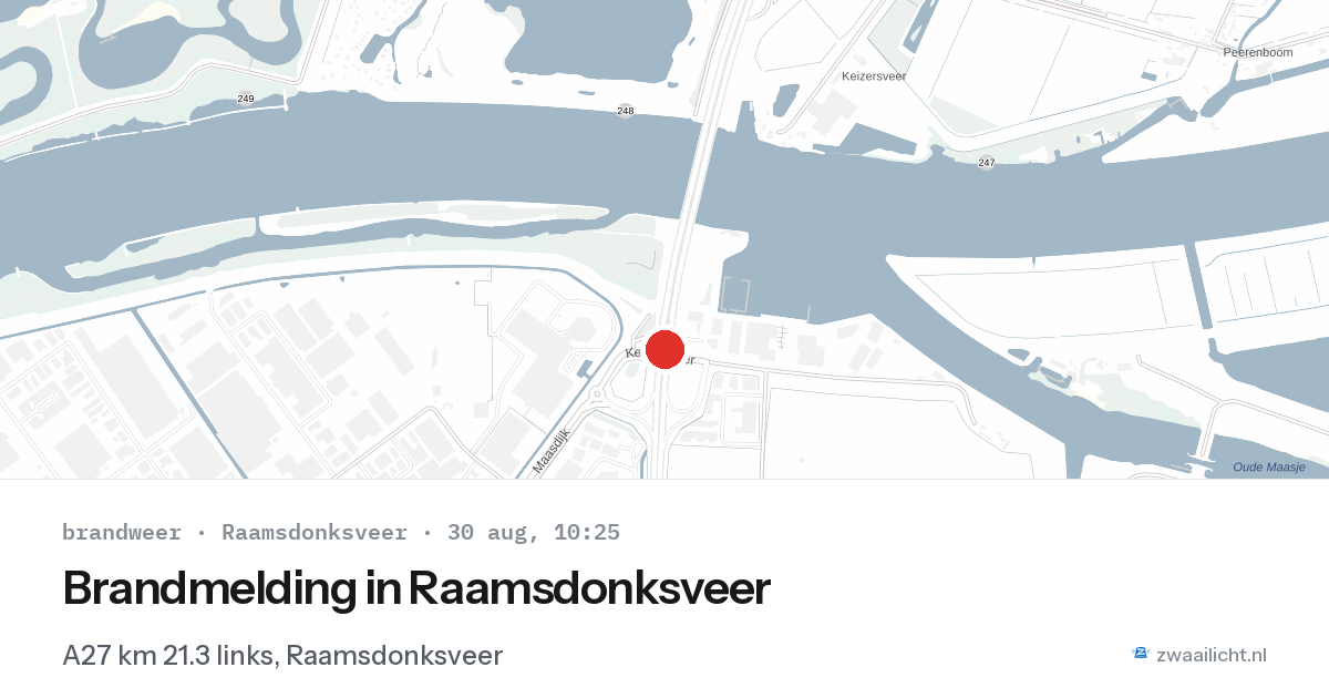 Brandmelding in Raamsdonksveer — 30 aug 2026