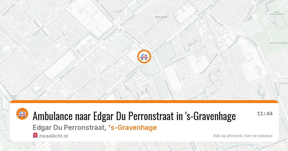 Ambulance naar Edgar Du Perronstraat in 's-Gravenhage — 4 jul 2026