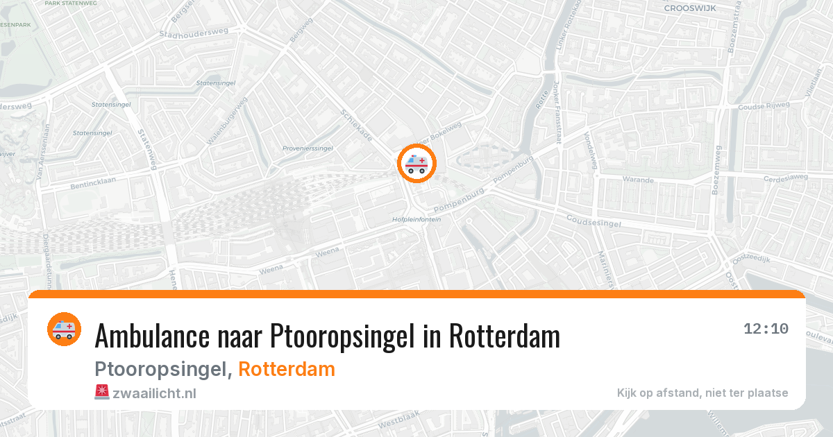 Ambulance naar Ptooropsingel in Rotterdam — 4 apr 2026