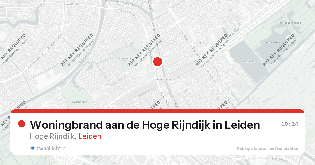 Woningbrand aan de Hoge Rijndijk in Leiden — 24 feb 2026