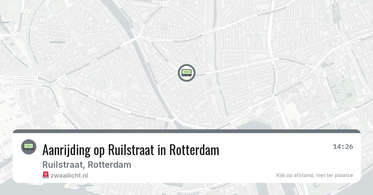 Aanrijding op Ruilstraat in Rotterdam — 24 feb 2026