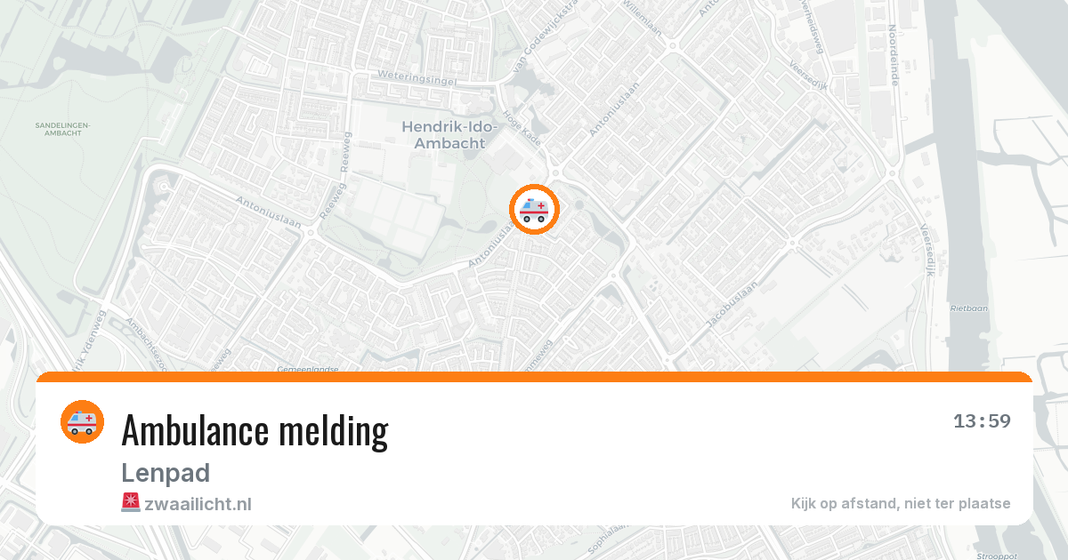 Ambulance melding — 26 jun 2026