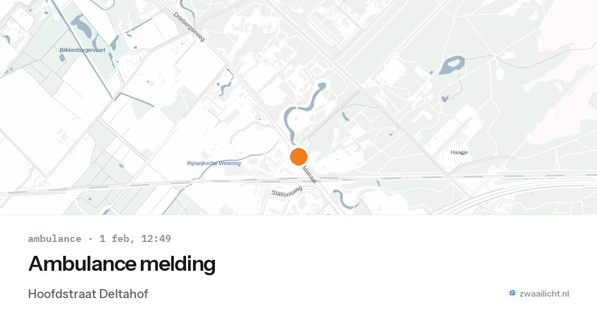 Ambulance melding — 1 feb 2026