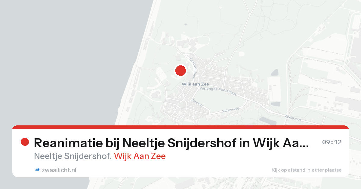 Reanimatie bij Neeltje Snijdershof in Wijk Aan Zee — 4 apr 2026
