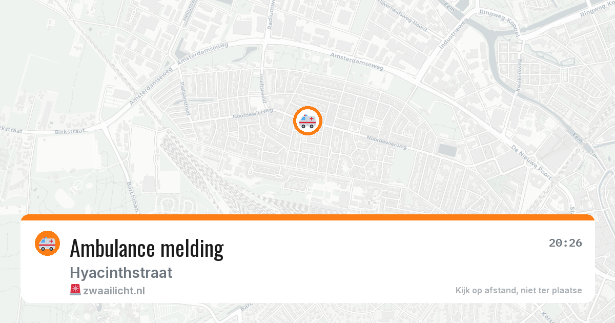 Ambulance melding — 7 mei 2026