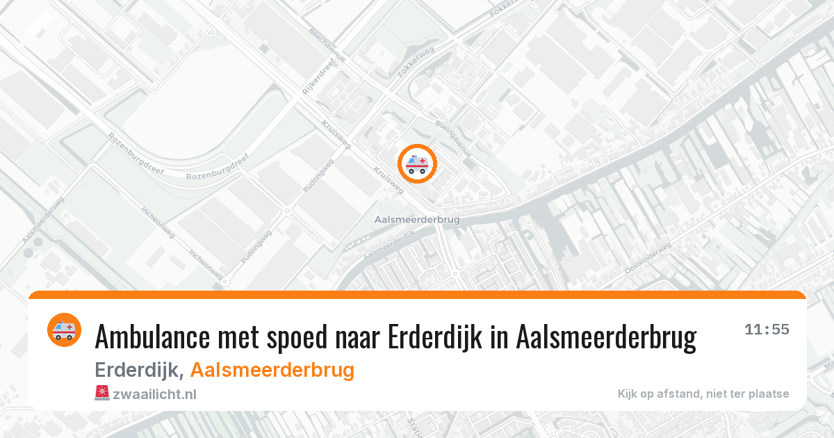 Ambulance met spoed naar Erderdijk in Aalsmeerderbrug — 30 apr 2026