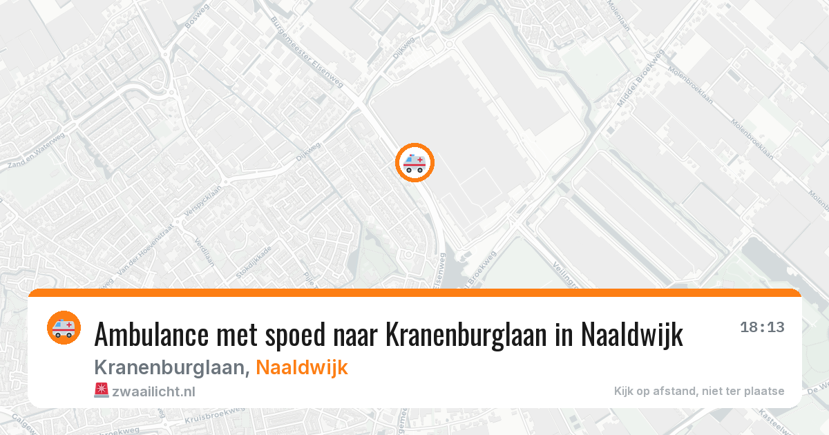 Ambulance met spoed naar Kranenburglaan in Naaldwijk — 16 apr 2026