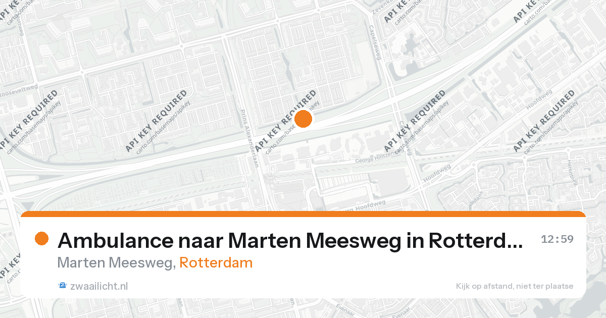 Ambulance naar Marten Meesweg in Rotterdam — 26 aug 2026