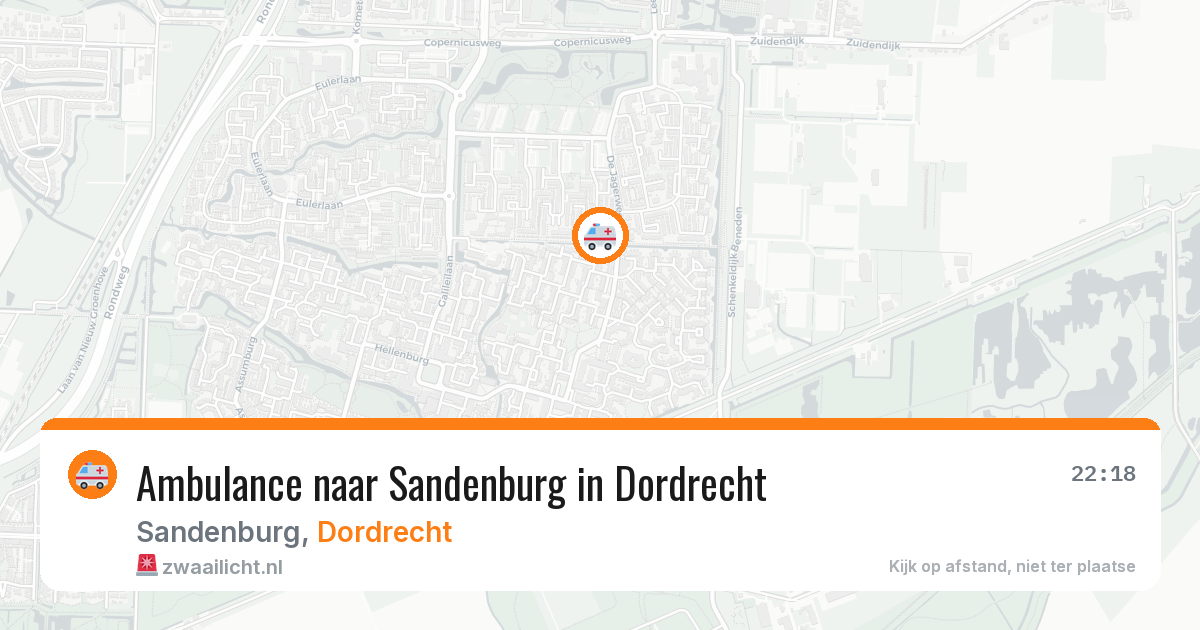 Ambulance naar Sandenburg in Dordrecht — 27 mei 2026