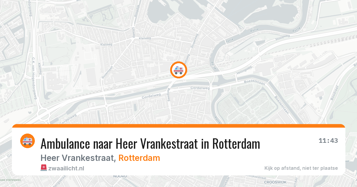Ambulance naar Heer Vrankestraat in Rotterdam — 5 jun 2026