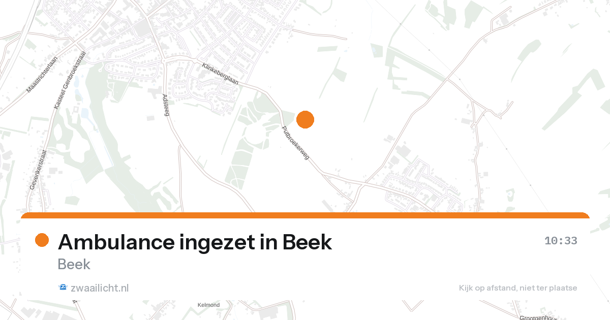 Ambulance ingezet in Beek — 26 aug 2026