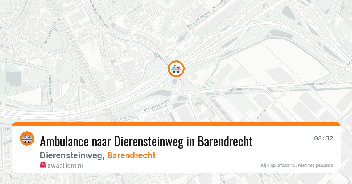 Ambulance naar Dierensteinweg in Barendrecht — 30 jun 2026