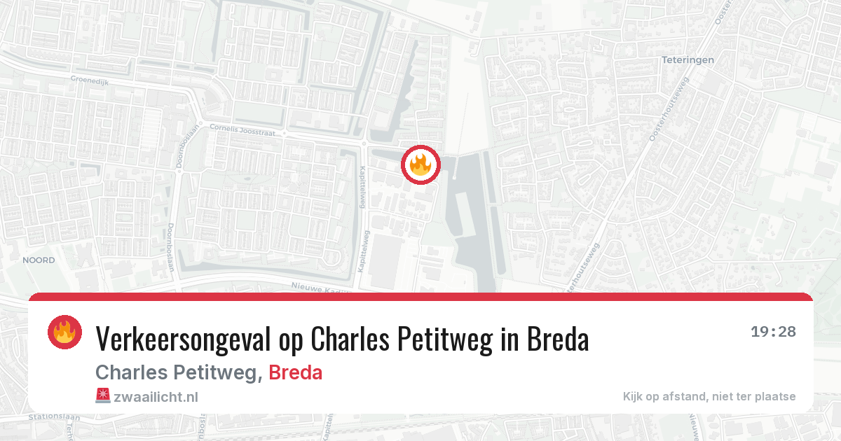 Verkeersongeval op Charles Petitweg in Breda — 31 mei 2026