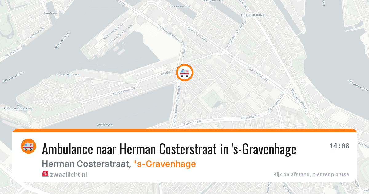 Ambulance naar Herman Costerstraat in 's-Gravenhage — 17 mrt 2026