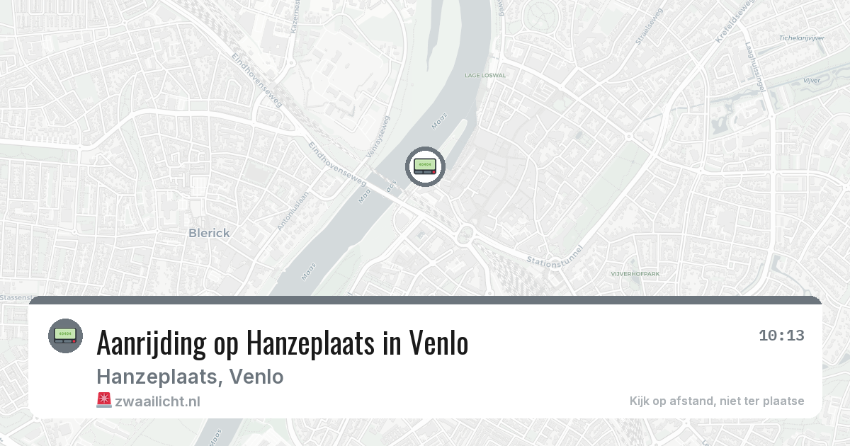 Aanrijding op Hanzeplaats in Venlo — 8 apr 2026