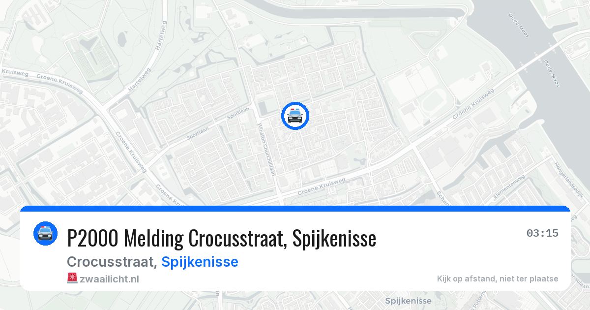 P2000 Melding Crocusstraat, Spijkenisse — 4 mei 2026
