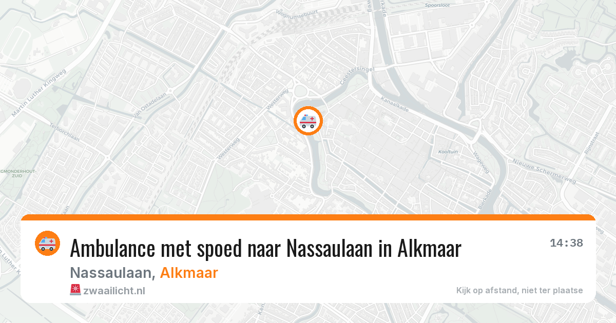 Ambulance met spoed naar Nassaulaan in Alkmaar — 9 apr 2026