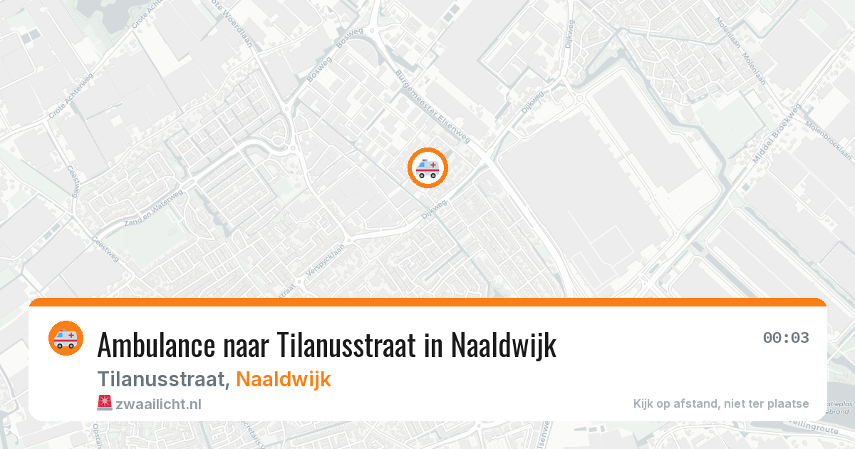 Ambulance naar Tilanusstraat in Naaldwijk — 29 jun 2026