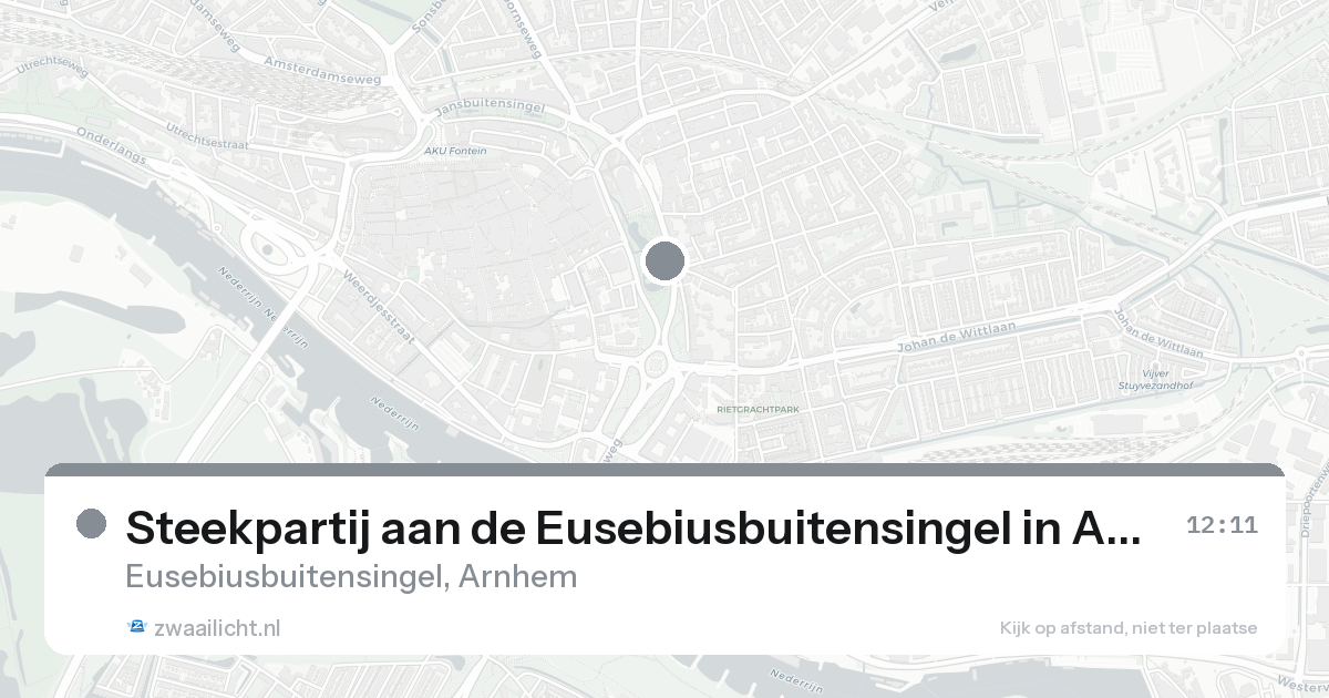 Steekpartij aan de Eusebiusbuitensingel in Arnhem — 25 aug 2026