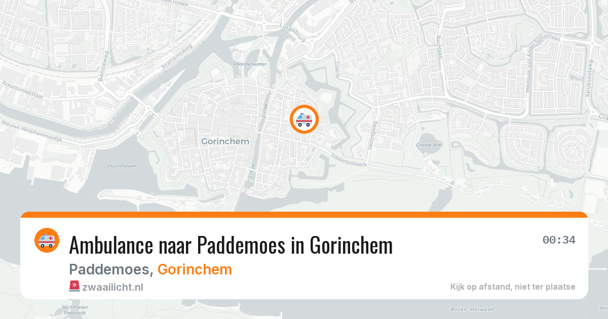 Ambulance naar Paddemoes in Gorinchem — 24 mrt 2026