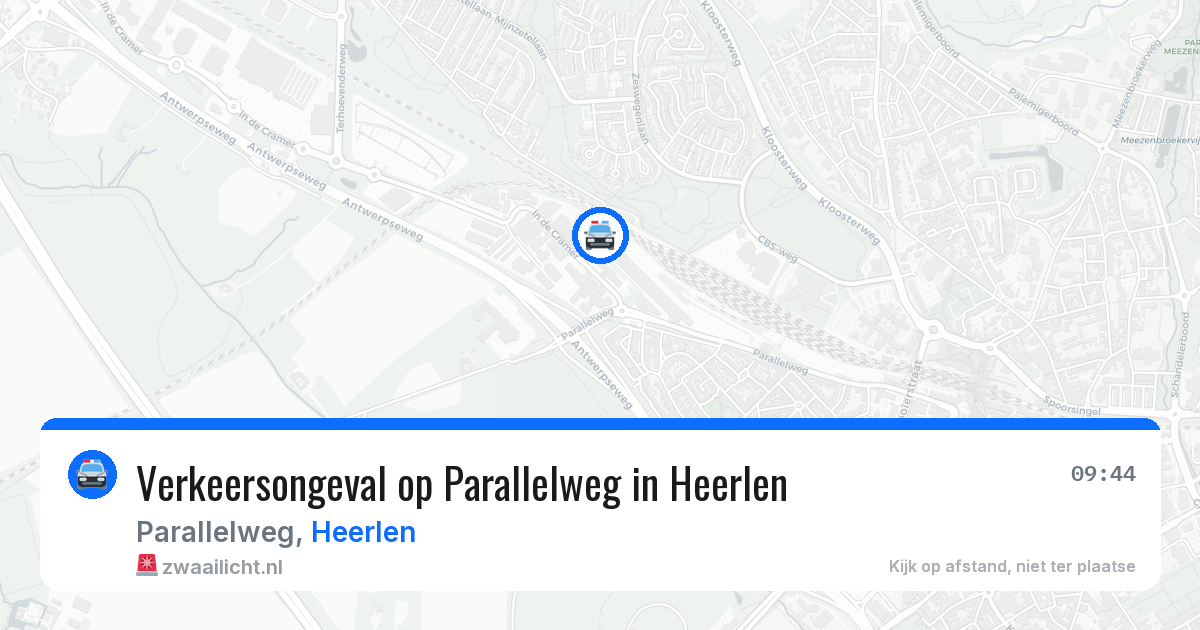 Verkeersongeval op Parallelweg in Heerlen — 3 feb 2026