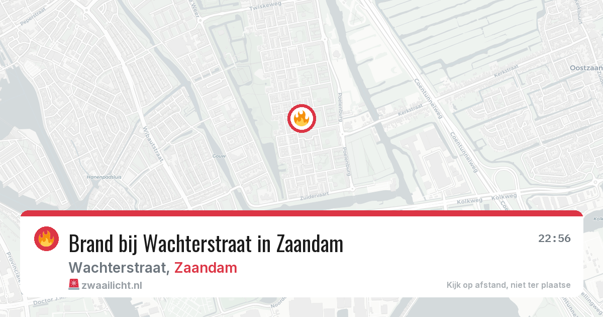 Brand bij Wachterstraat in Zaandam — 29 jul 2026