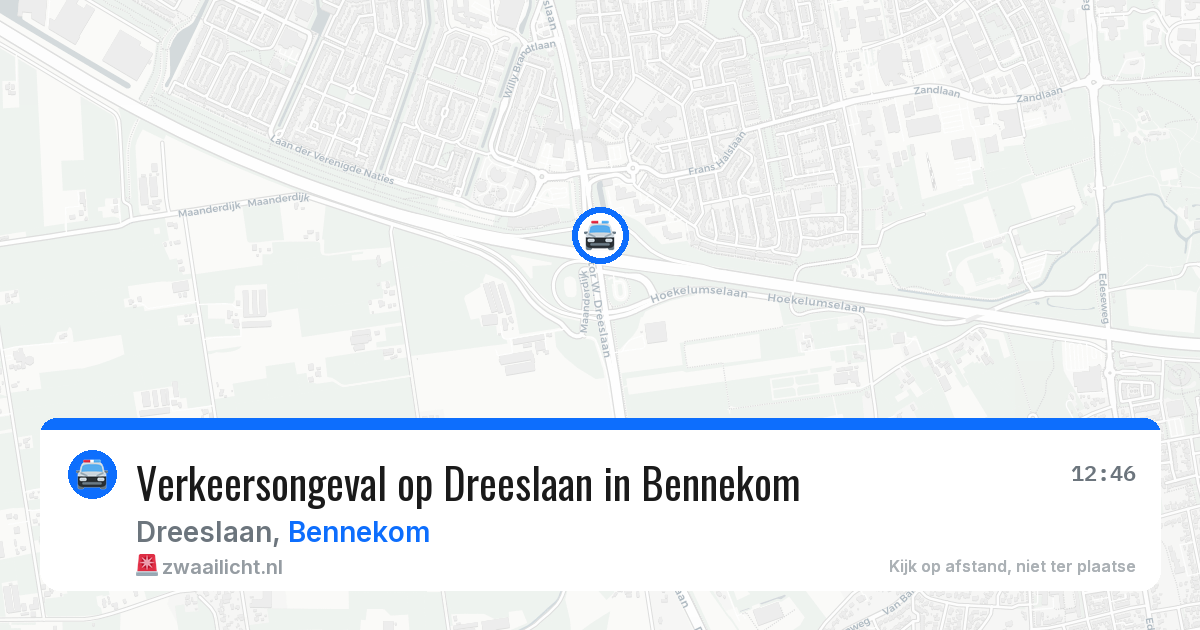 Verkeersongeval op Dreeslaan in Bennekom — 8 apr 2026