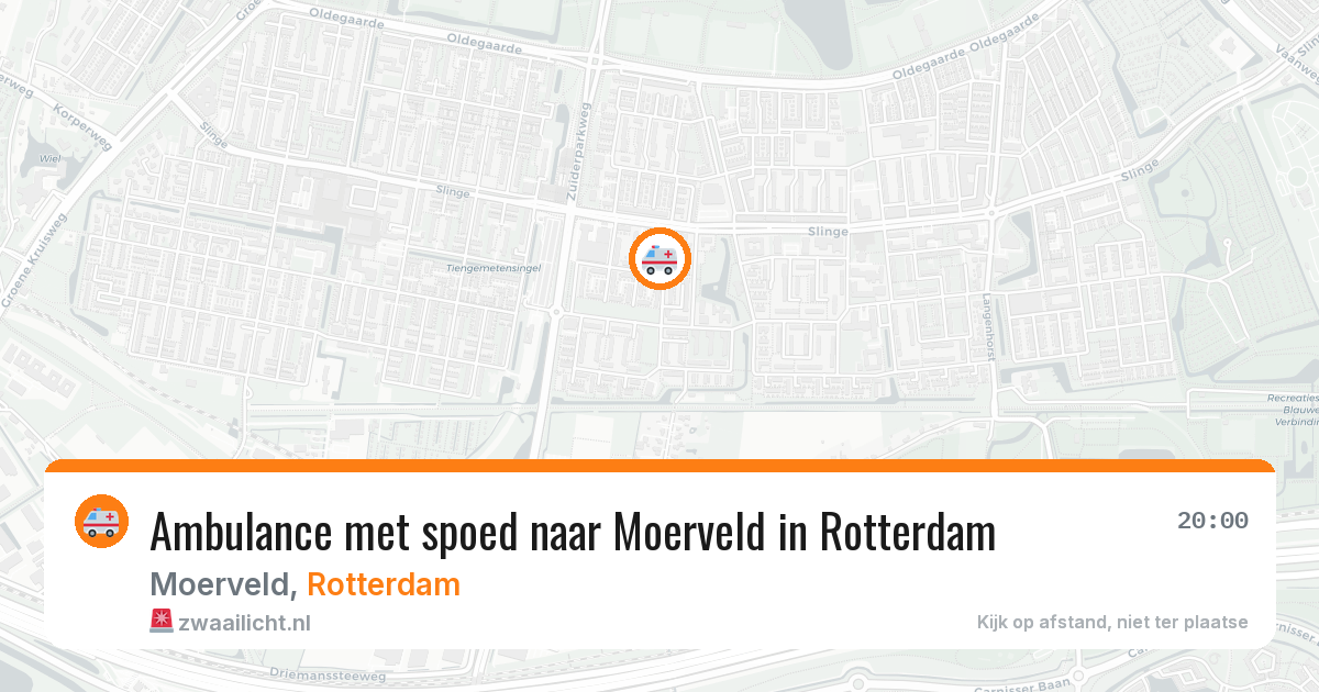 Ambulance met spoed naar Moerveld in Rotterdam — 16 mrt 2026
