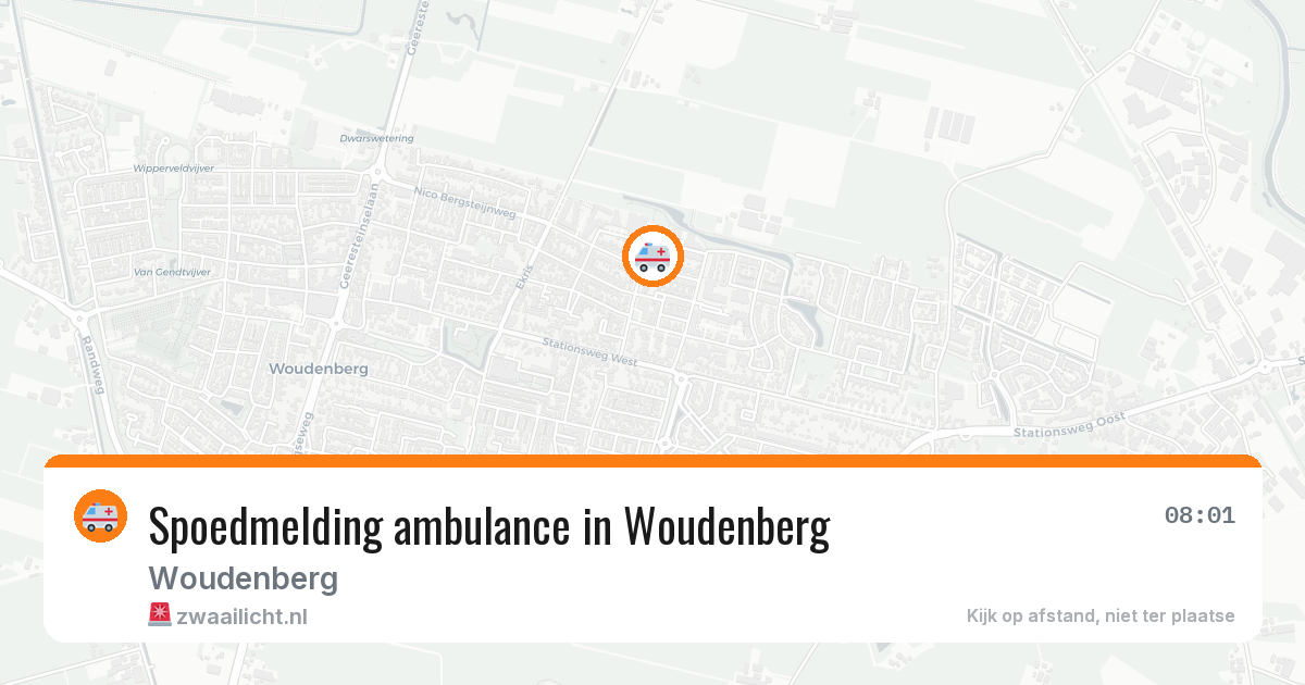Spoedmelding ambulance in Woudenberg — 11 aug 2026