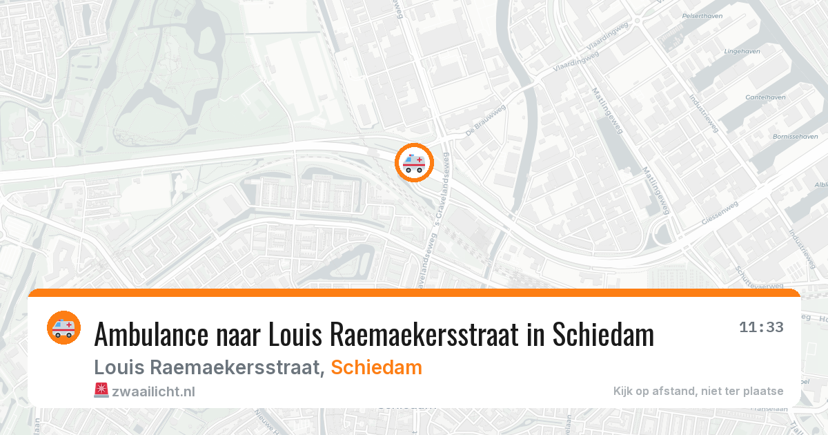 Ambulance naar Louis Raemaekersstraat in Schiedam — 5 mei 2026