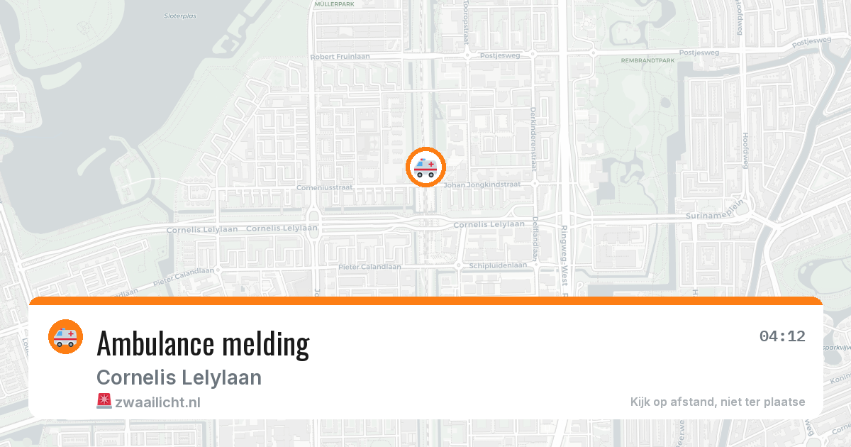 Ambulance melding — 6 jul 2026